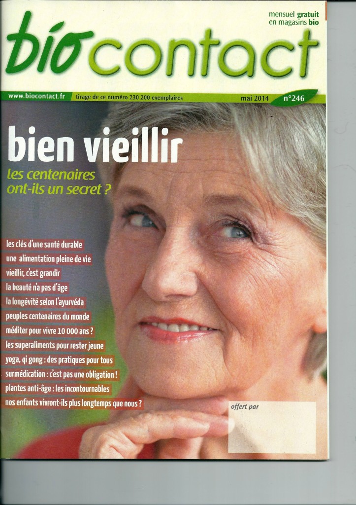 Bio contact La beauté n'a pas d'âge mai 2014